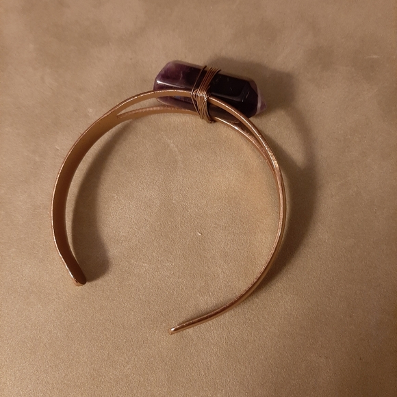 Amethyst cuff bracelet Earth bound trading - Picture 4 of 6